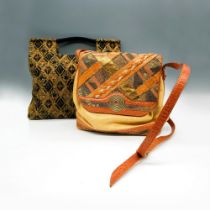 2pc Designer Fabric Handbags