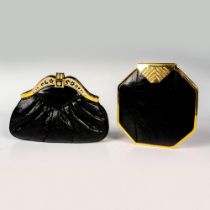 2pc Vintage Designer Leather Clutches