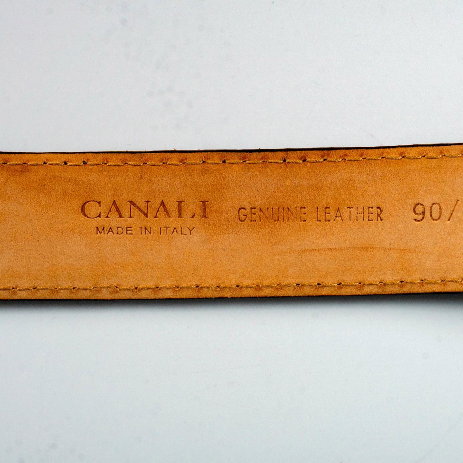2pc Belts Ferragamo and Canali from Italy - Image 4 of 5