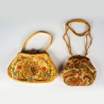 2pc Vintage Embroidered Evening Bags