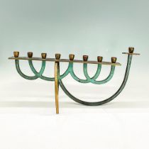 Mid Century Modern Bronze Menorah