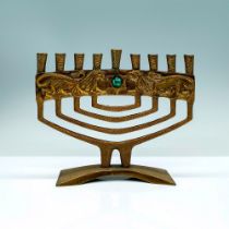 Judaica Lion Menorah