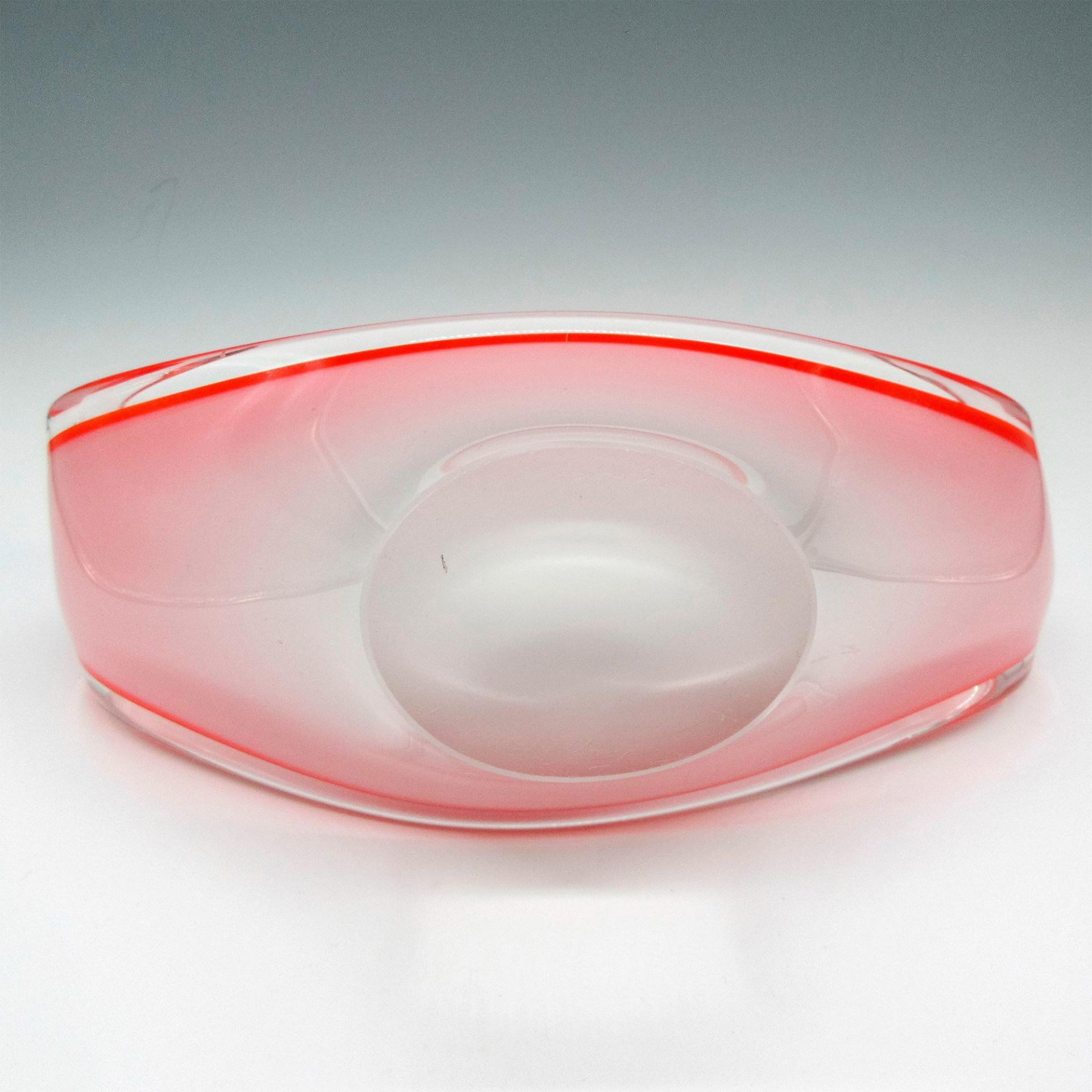 Flygsfors Mid-Century Modern Coquille Glass Bowl - Image 3 of 3