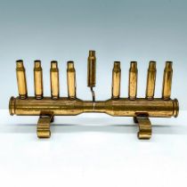 Israeli Trench Art Hanukkah Menorah