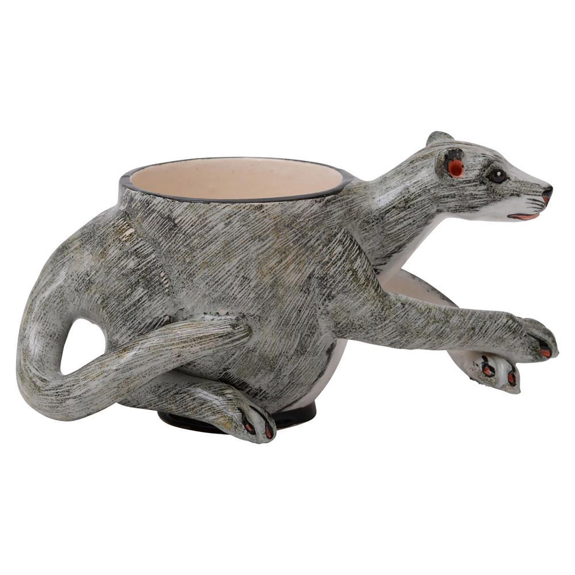 Mongoose Egg Cup by Ardmore Ceramics - Image 4 of 4