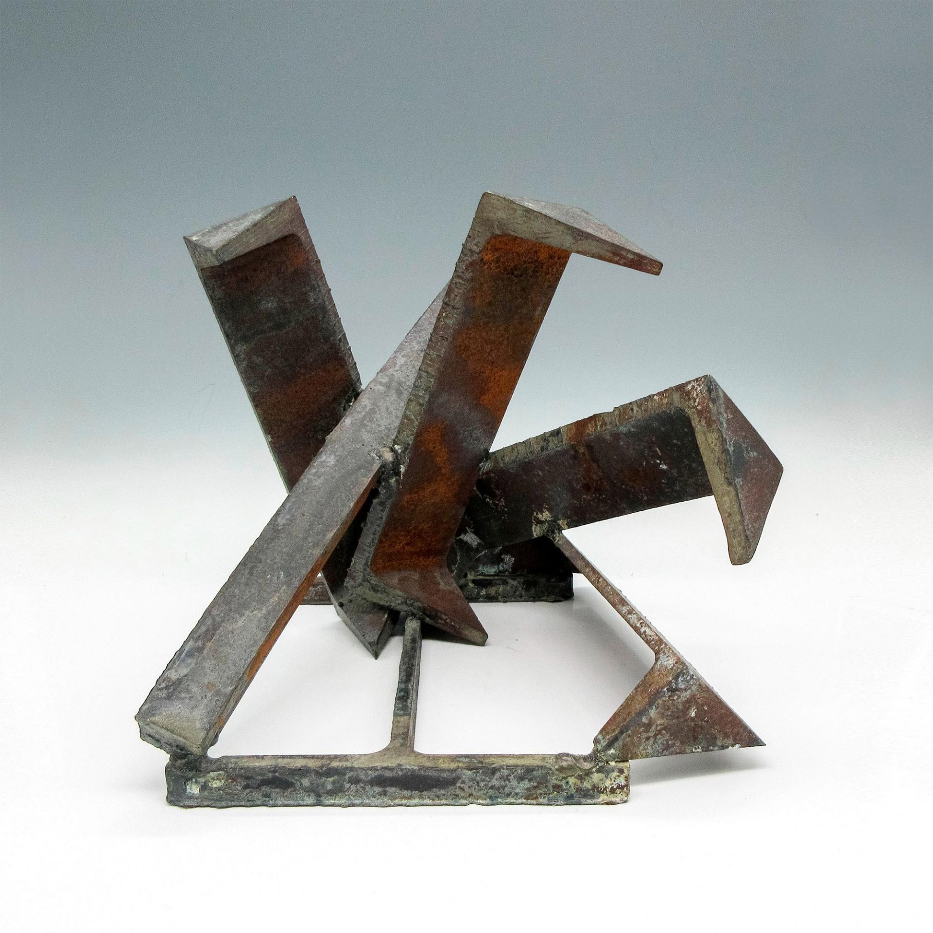 Marcello Fantoni Style Mid-Century Brutalist Steel Sculpture - Image 2 of 3
