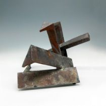 Marcello Fantoni Style Mid-Century Brutalist Steel Sculpture