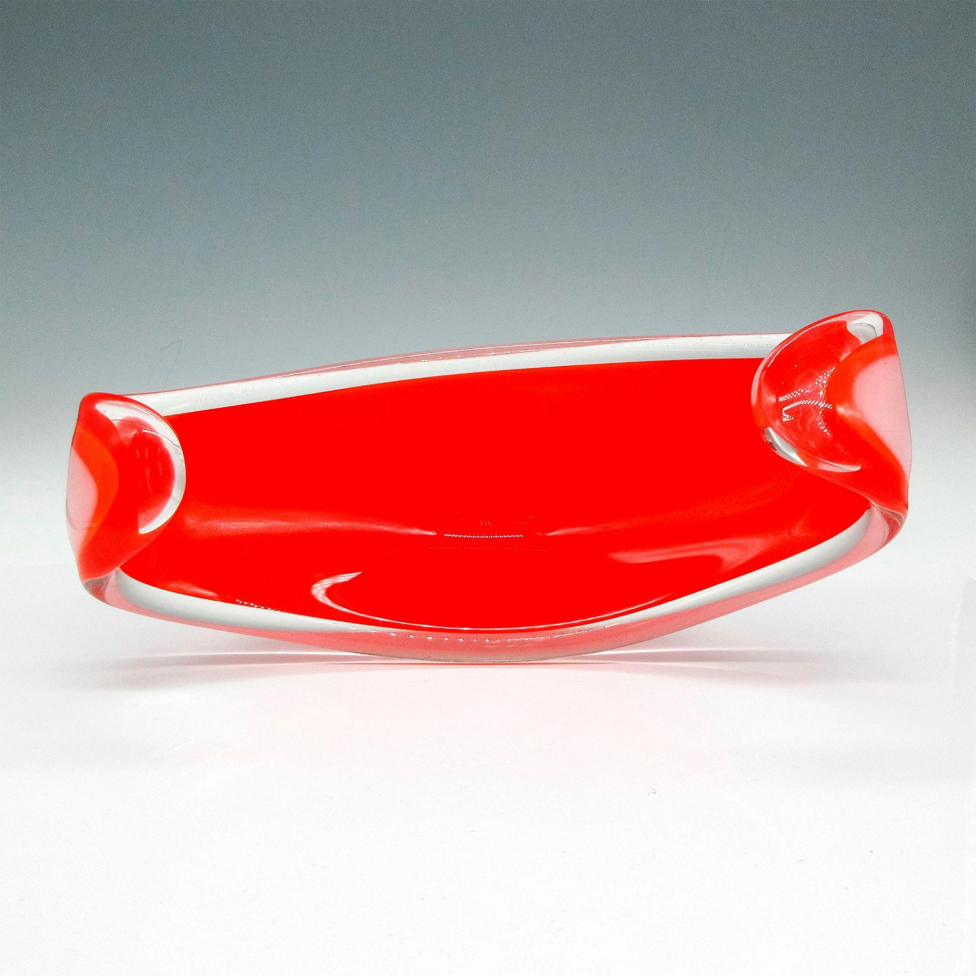 Flygsfors Mid-Century Modern Coquille Glass Bowl - Image 2 of 3
