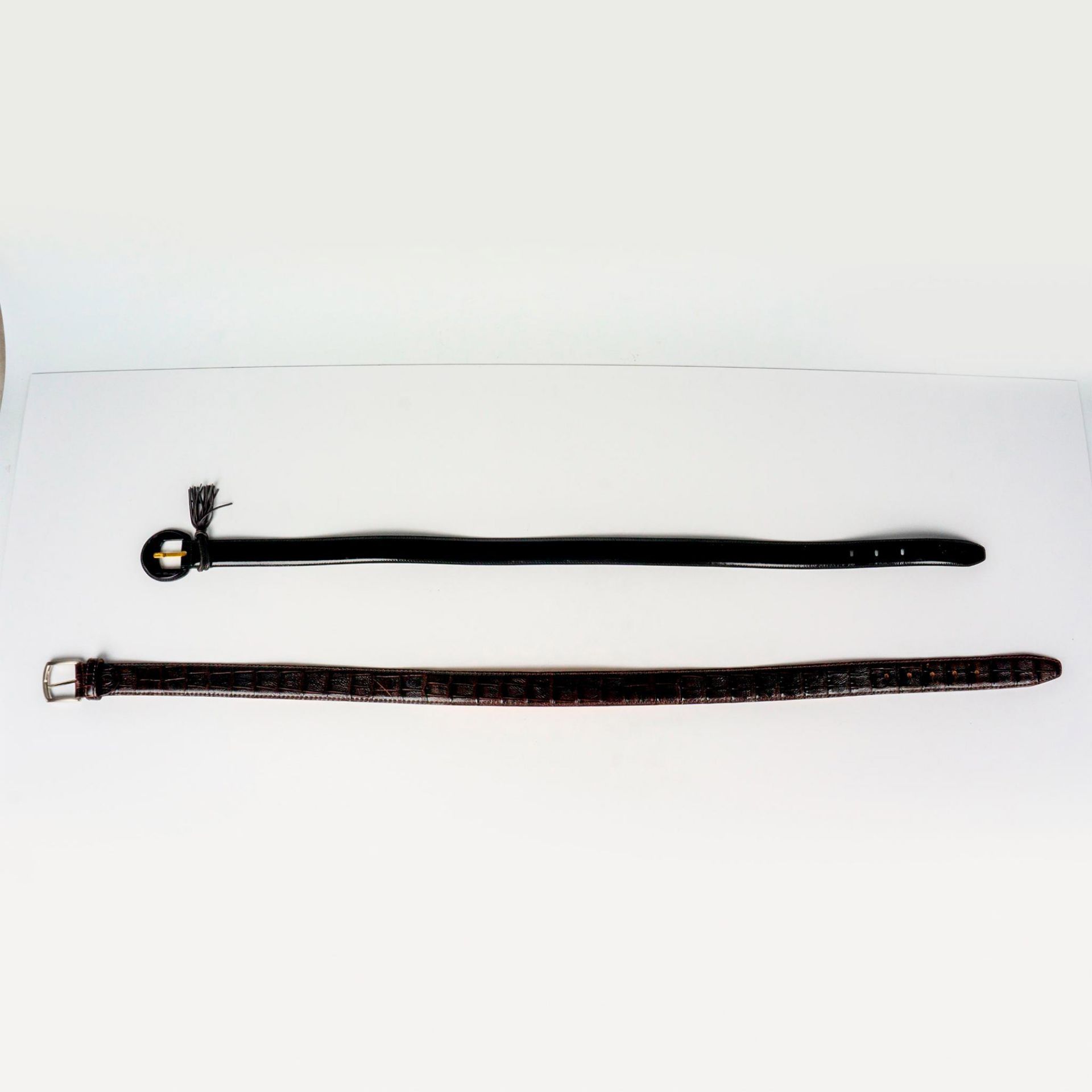 2pc Belts Ferragamo and Canali from Italy