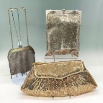 3pc Vintage Whiting and Davis Metal Mesh Handbags