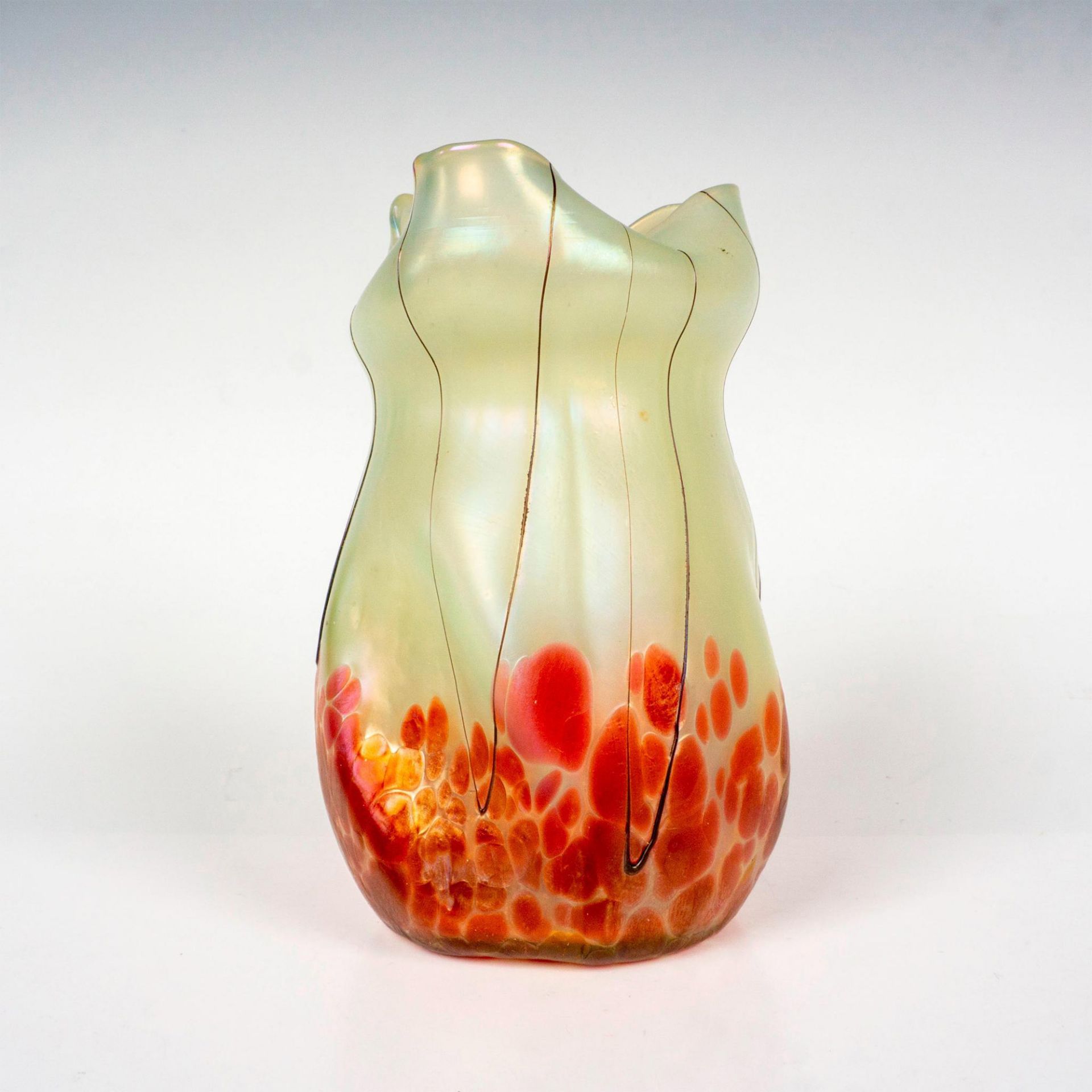 Loetz Art Glass Oil Spot Vase - Image 2 of 3