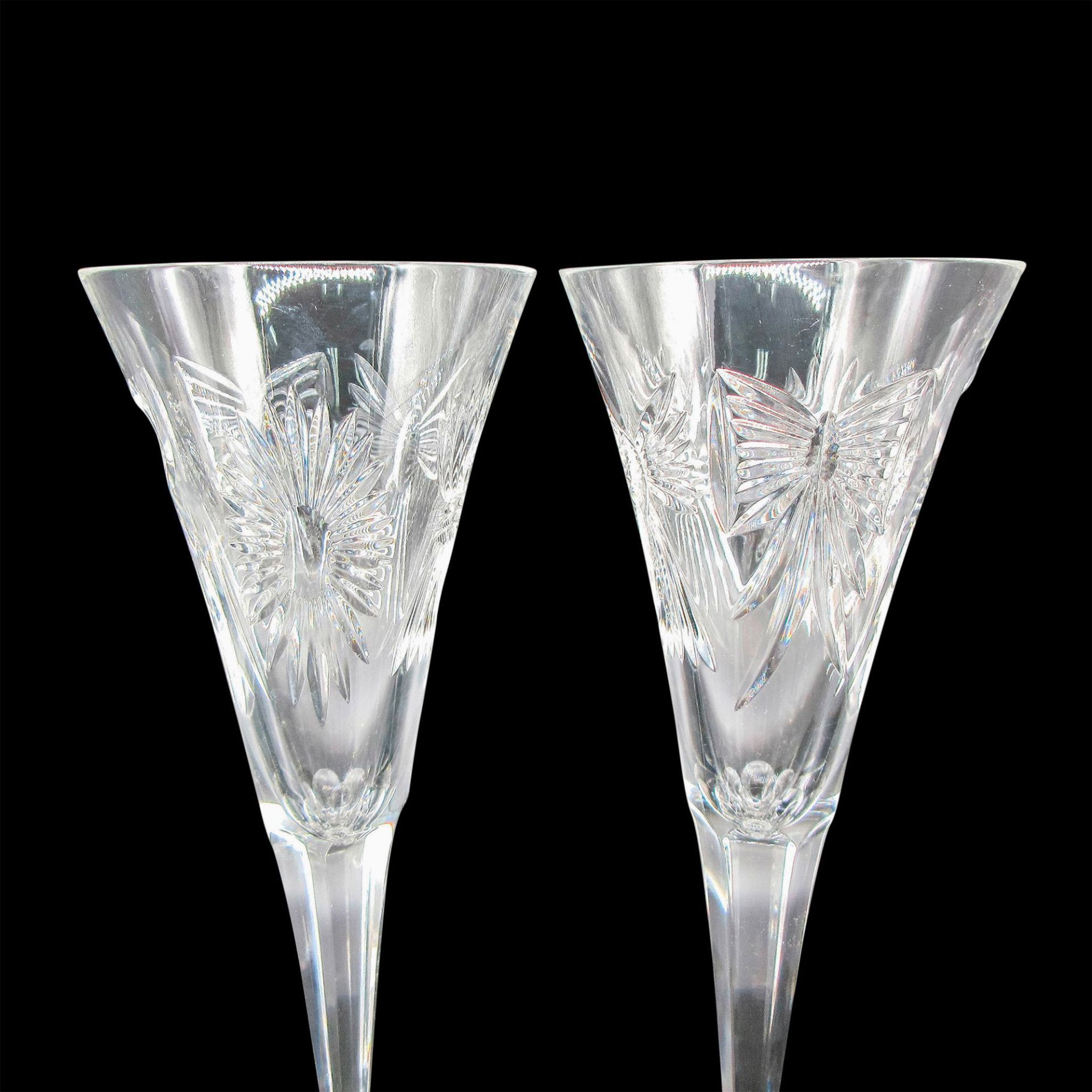 Pair of Waterford Crystal Millenium Champagne Flutes - Image 2 of 3