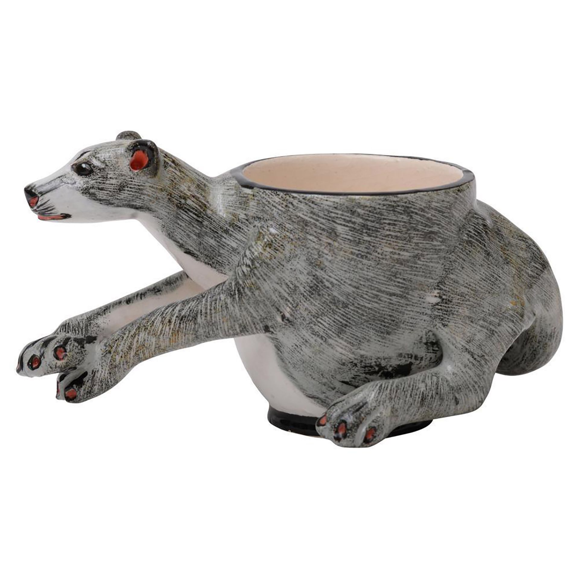 Mongoose Egg Cup by Ardmore Ceramics - Image 2 of 4