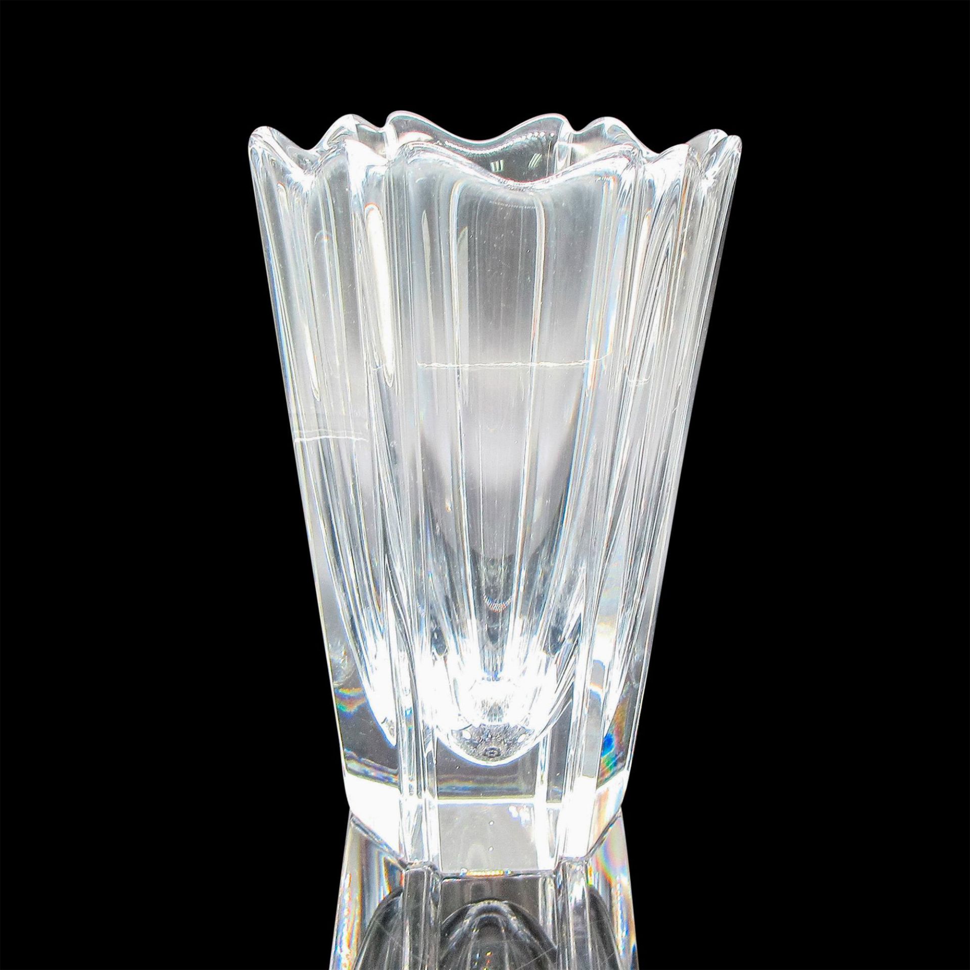 Orrefors Crystal Vase, Corona