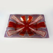 Higgins Art Glass Tray