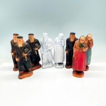 8pc Judaica Resin and Ceramic Figurines