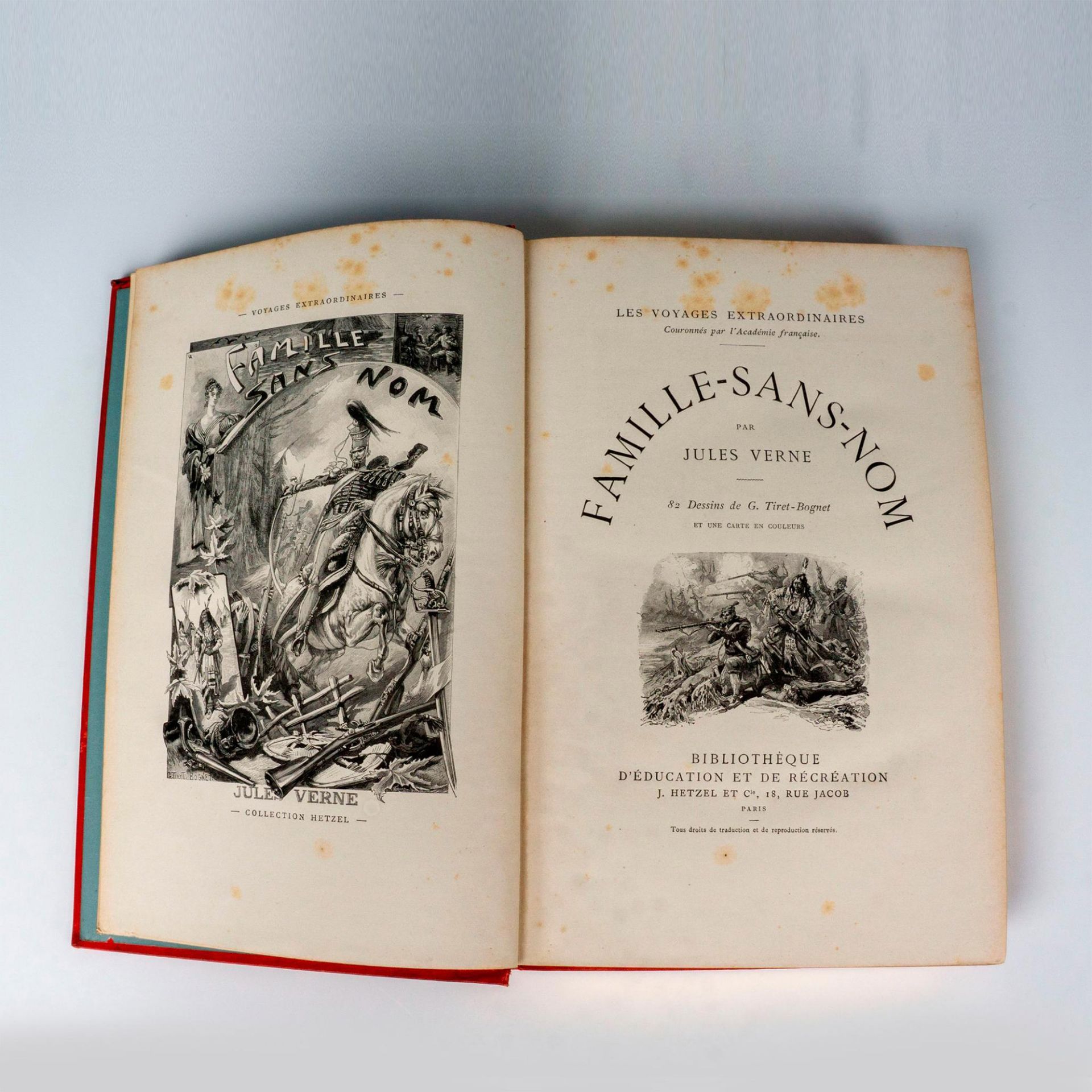 Jules Verne, Famille-Sans-Nom, Collection Au Portrait Colle - Image 3 of 3