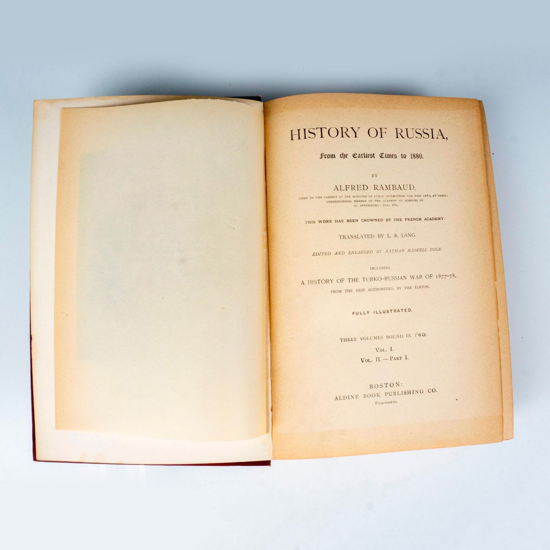 Rambaud's History of Russia Book, Volume 1-2 - Image 4 of 4