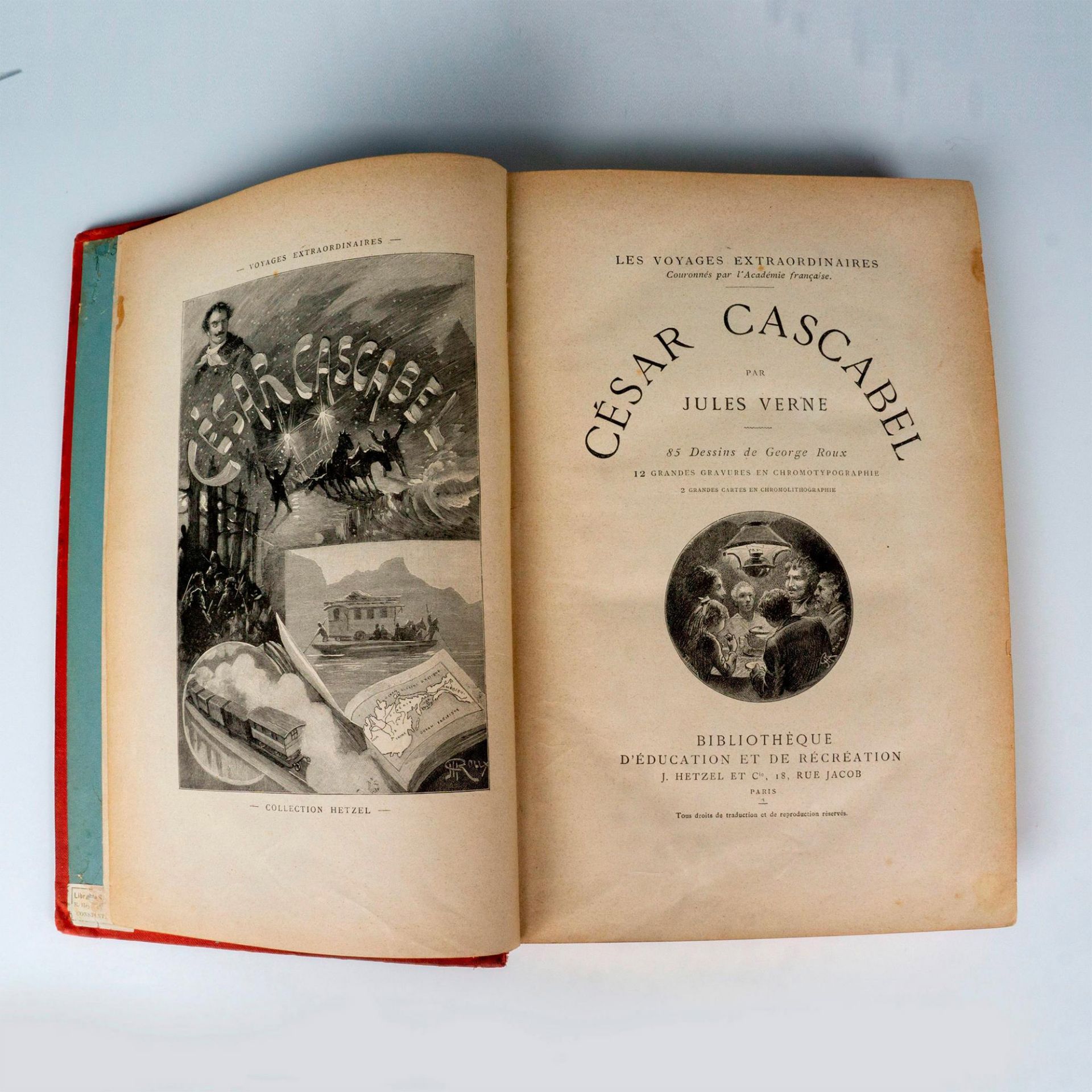Jules Verne, Cesar Cascabel, Collection Au Portrait Colle - Image 3 of 3