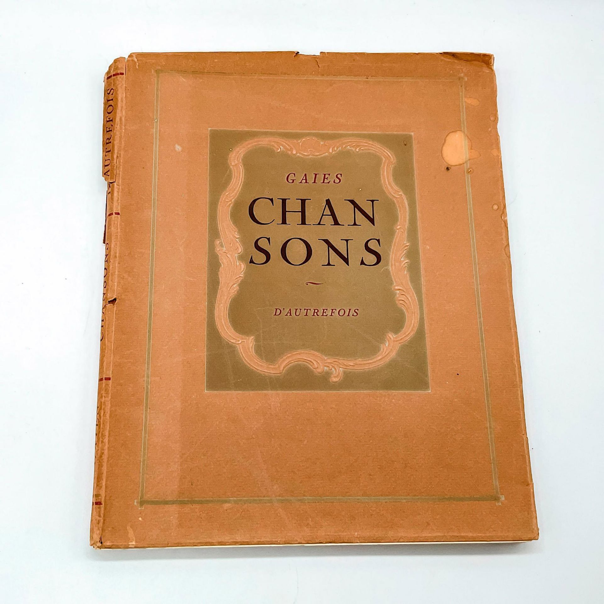 Vintage French Paperback Book, Gaies Chansons D'autrefois