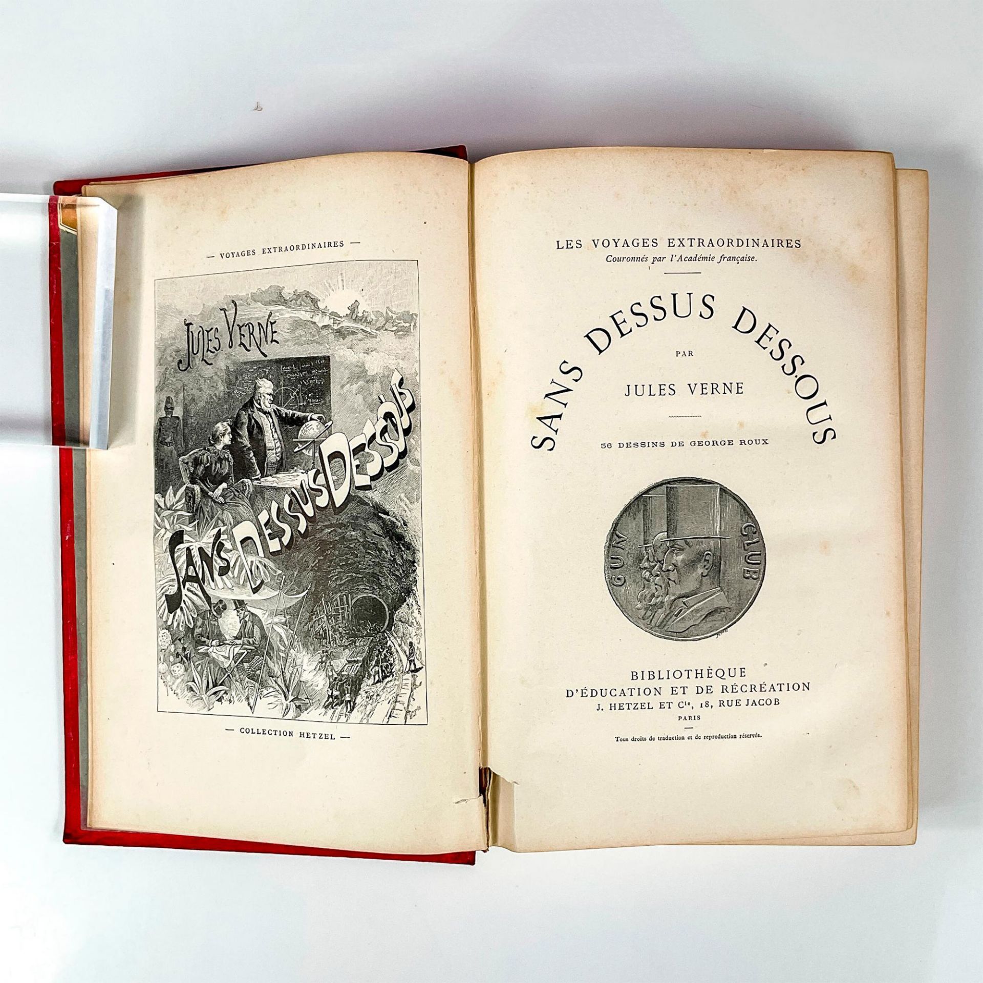 Jules Verne, Sans Dessous Dessus/Le Chemin de la France - Image 3 of 5