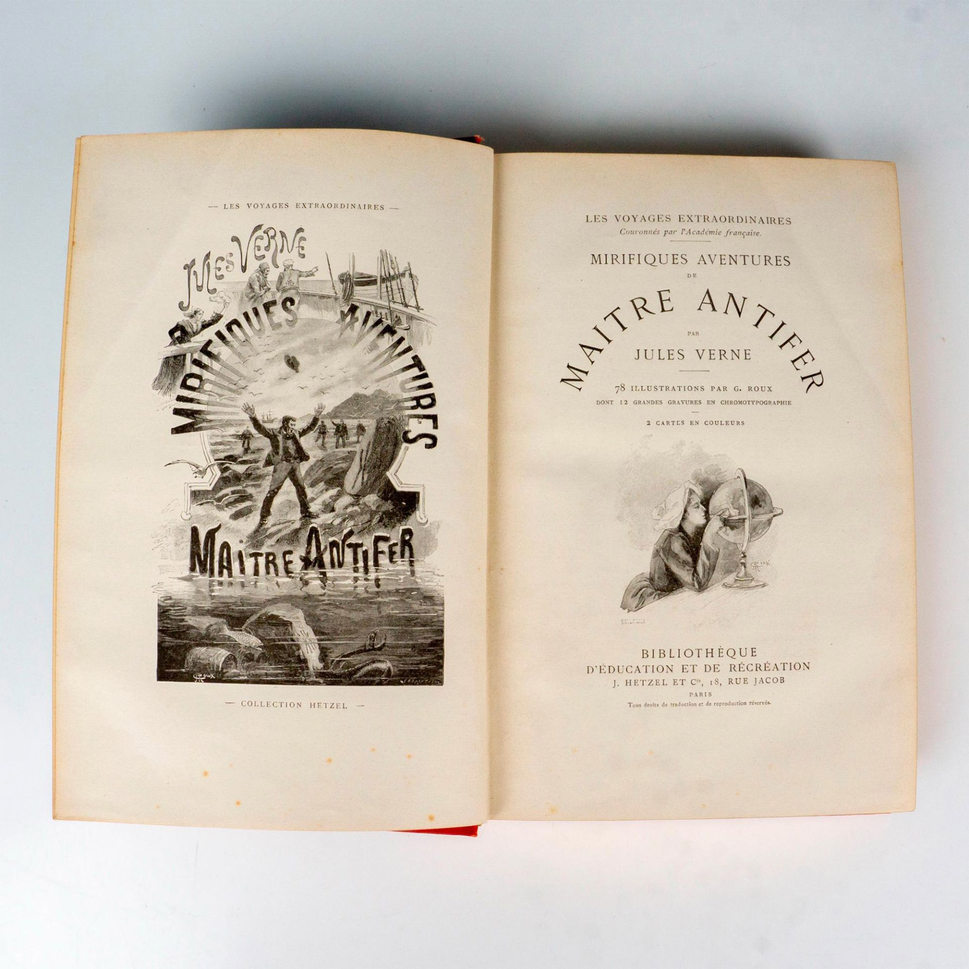 Jules Verne, Maitre Antifer, Collection Au Portrait Colle - Image 3 of 3