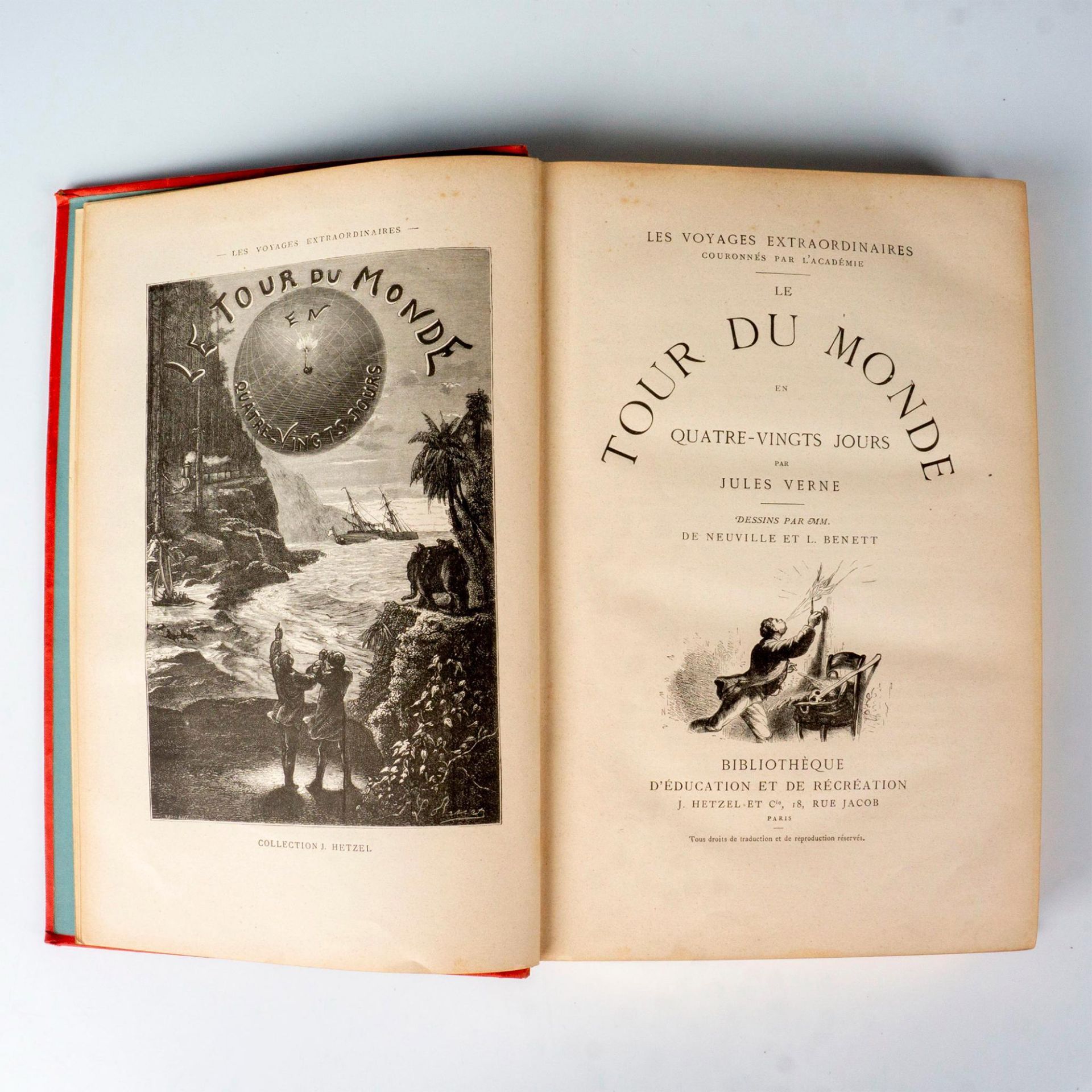 Jules Verne, Le Tour du Monde en 80 Jours / Le Docteur Ox - Image 3 of 3