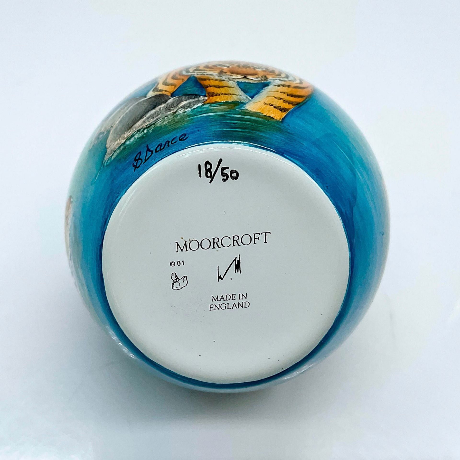 Moorcroft Small Enamel Tigers Vase - Bild 4 aus 5