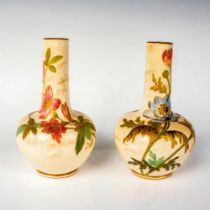 2pc Doulton Burslem Bud Vases