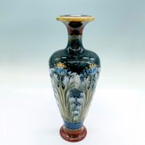Doulton Lambeth Vase with Art Nouveau Floral Pattern