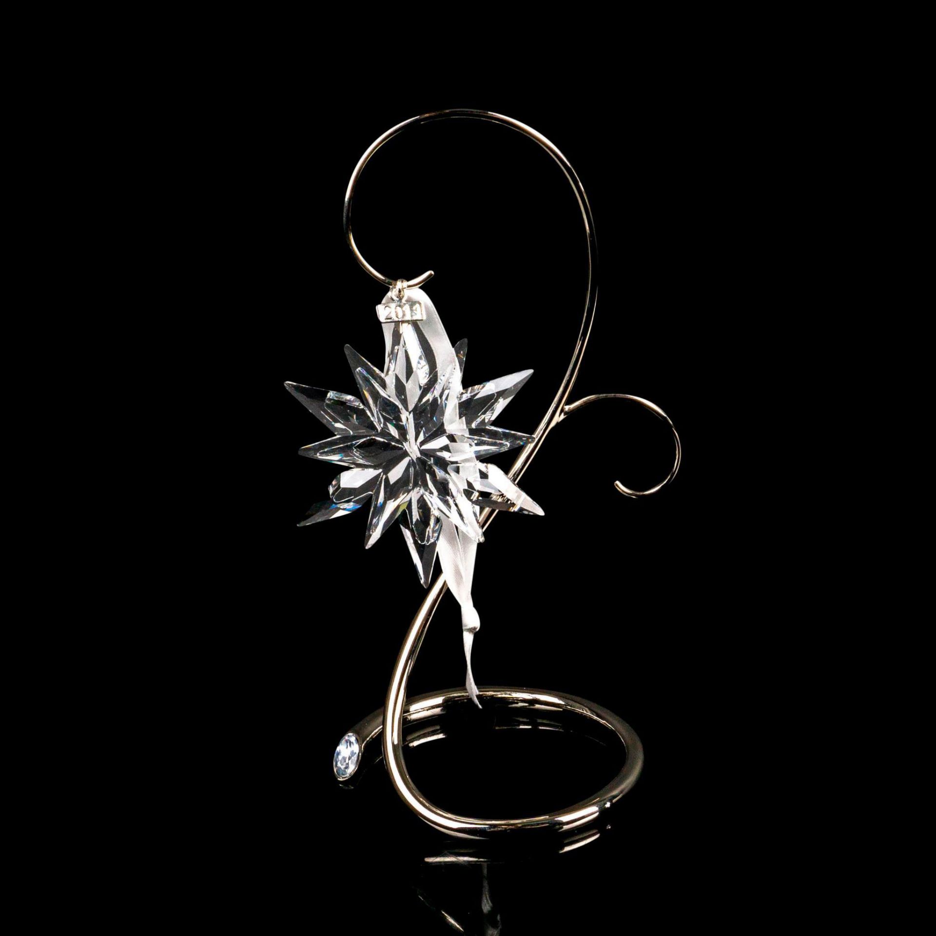 Swarovski Crystal Christmas Ornament 2011 with Stand