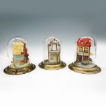 3pc Goebel Resin Miniatures, House Displays