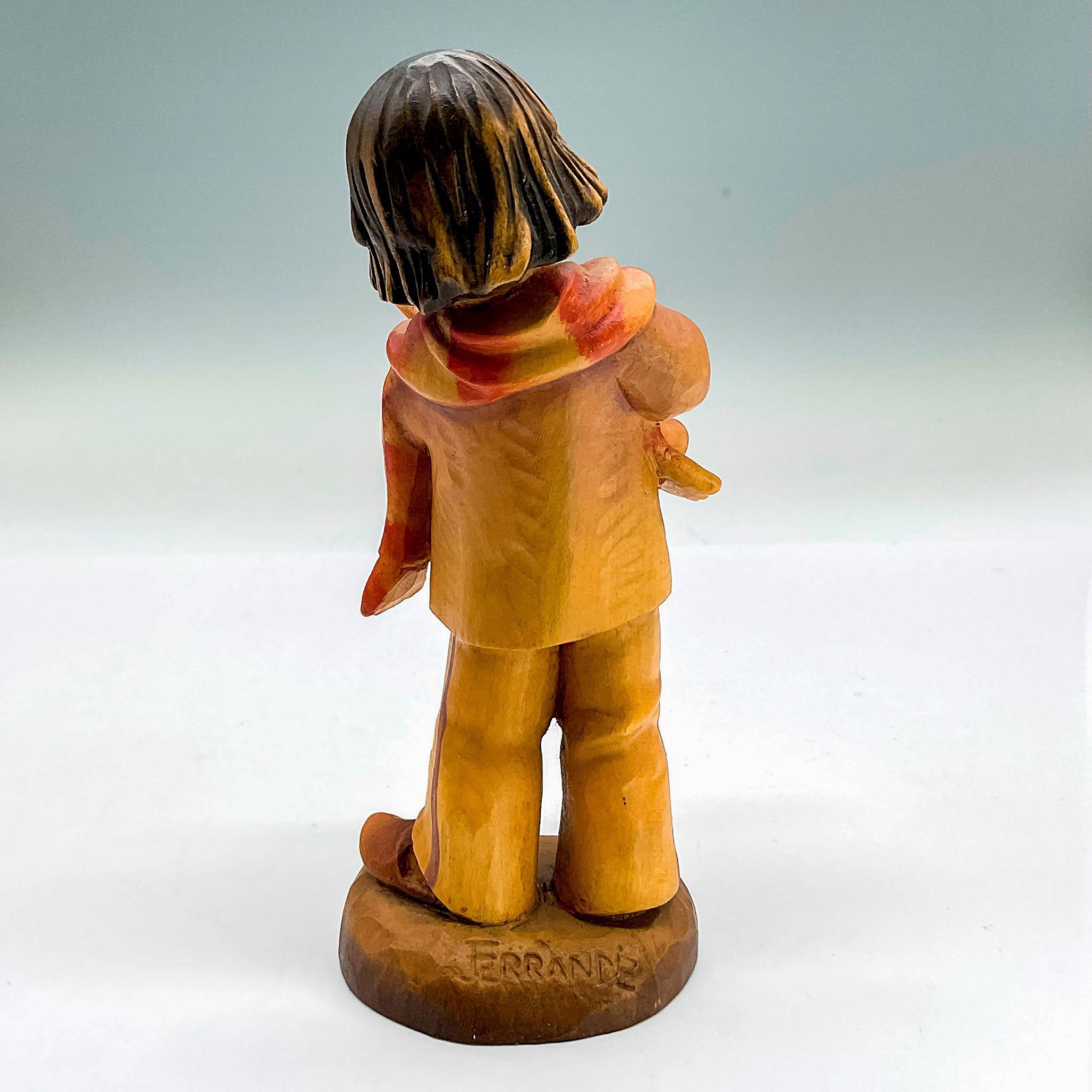 Anri Italy Wood Carved Figurine, Clarinet - Image 2 of 3