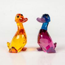 Pair of Swarovski Crystal Figurines, Lily and Luke