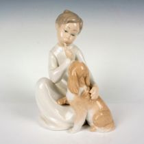 Boy With Dog 1004522 - Lladro Porcelain Figurine