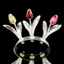 Swarovski Crystal Figurine, Tulips with Display Base