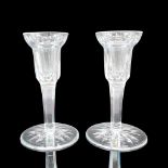 2pc Waterford Crystal Candle Holders, Lismore