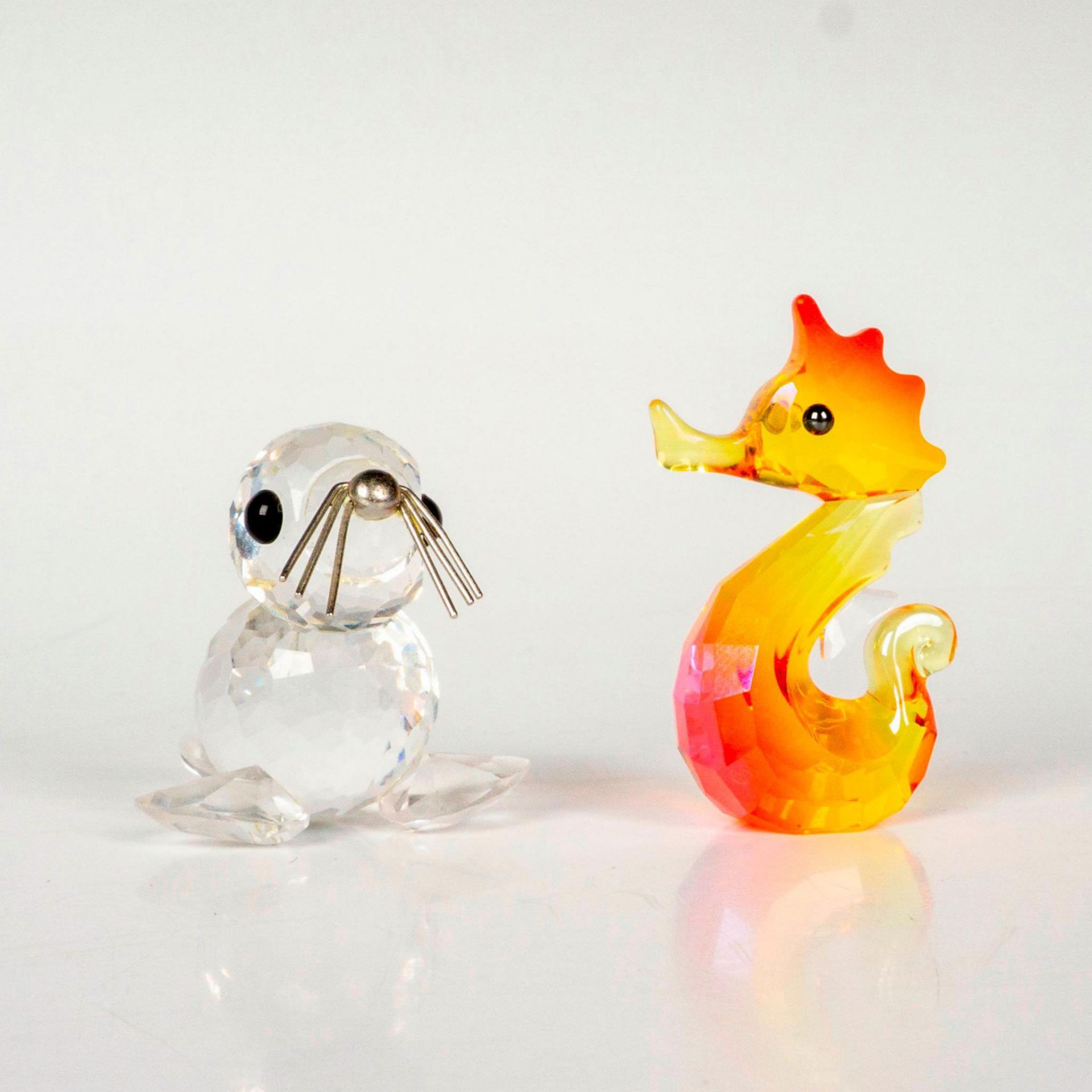 2pc Swarovski Crystal Figurines