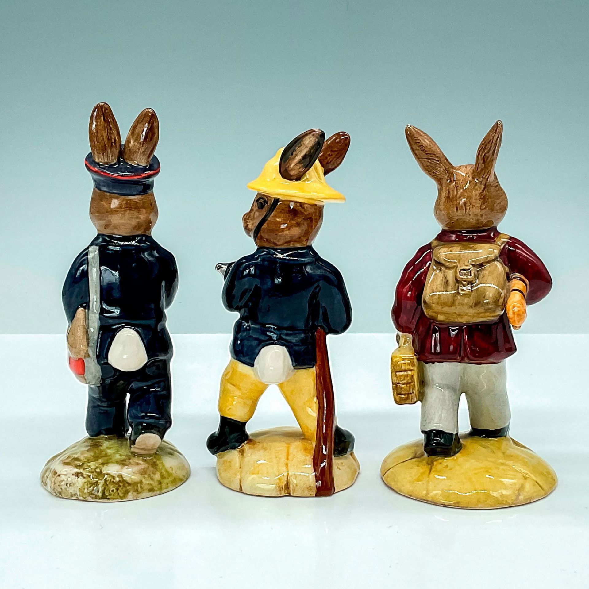 3pc Royal Doulton Bunnykins, Professional Figurines - Image 2 of 3
