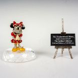 3pc Arribas Brothers Figurine, Base + Plaque, Minnie Mouse