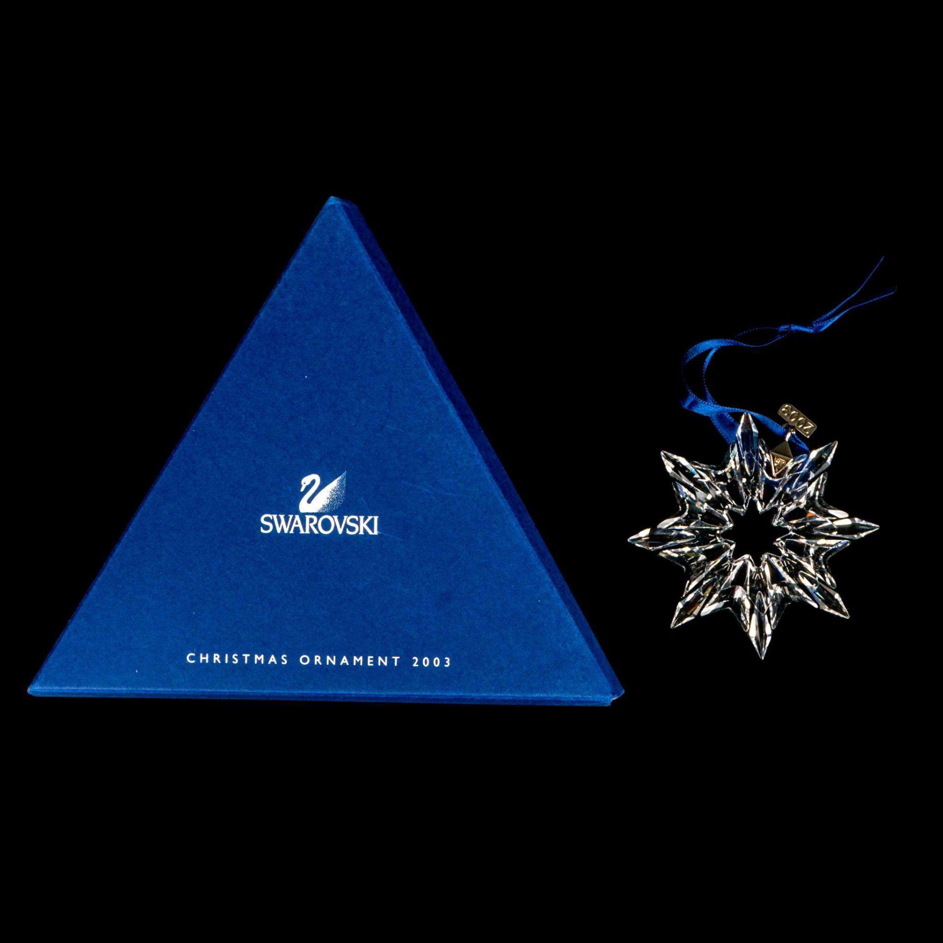 Swarovski Crystal Christmas Ornament, Snowflake 2003 - Image 3 of 3