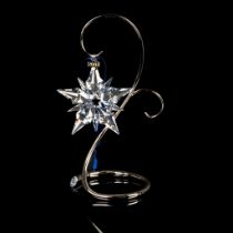 Swarovski Crystal Christmas Ornament 2001 with Stand