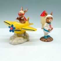 2pc Royal Doulton Bunnykins, Rocket Man & Chocks Away