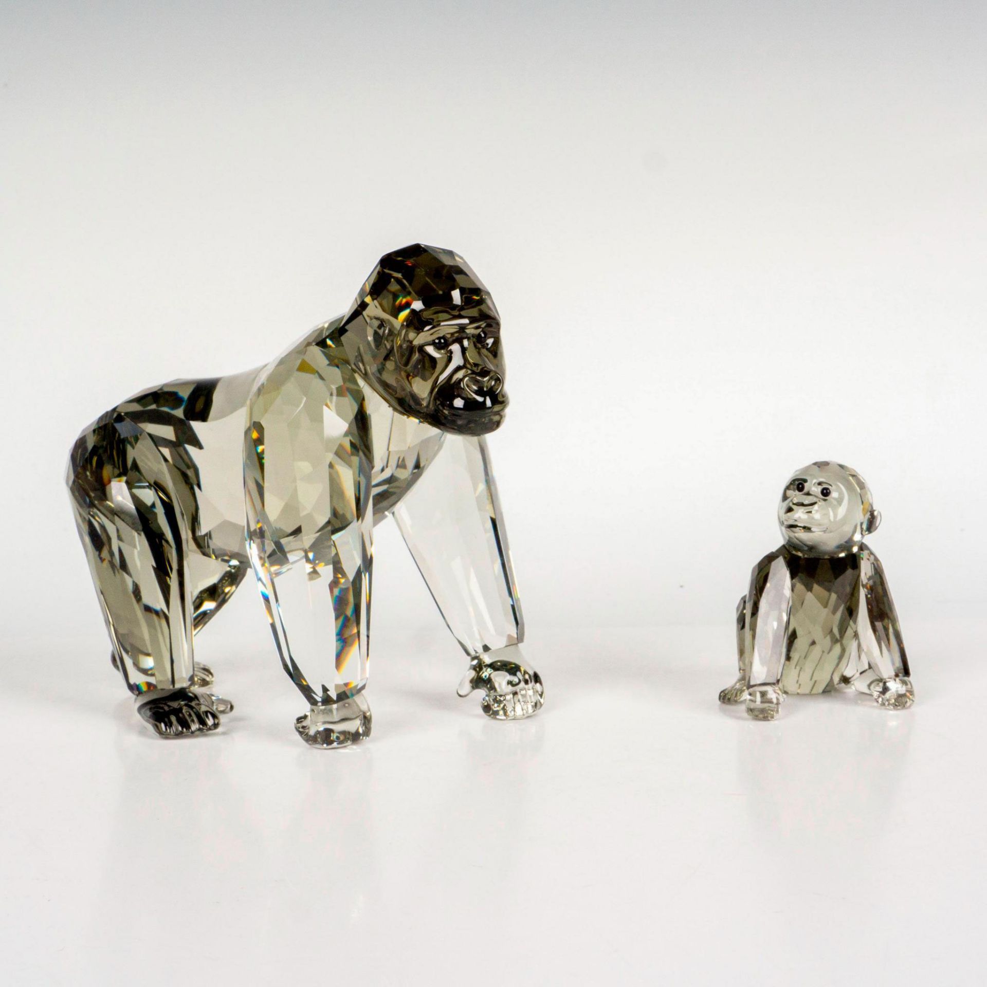 Swarovski Crystal Society Figurine, Gorillas