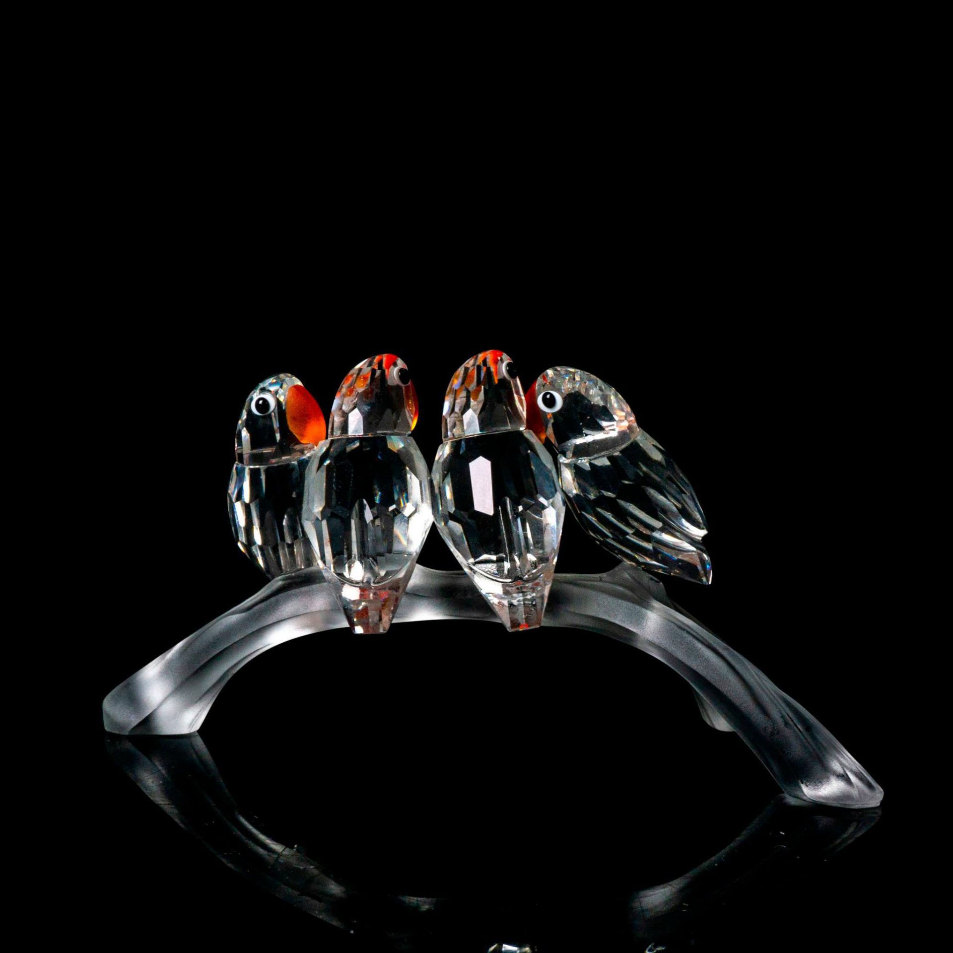 Swarovski Crystal Figurine, Baby Lovebirds - Bild 2 aus 3