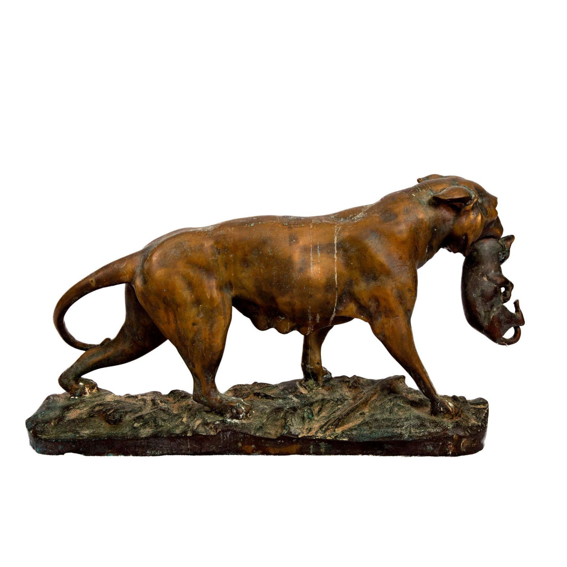 Antoine-Louis Barye Bronze Sculpture, Tigress - Image 5 of 6