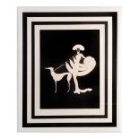 Erte, Original Color Serigraph, Ebony and White, Signed