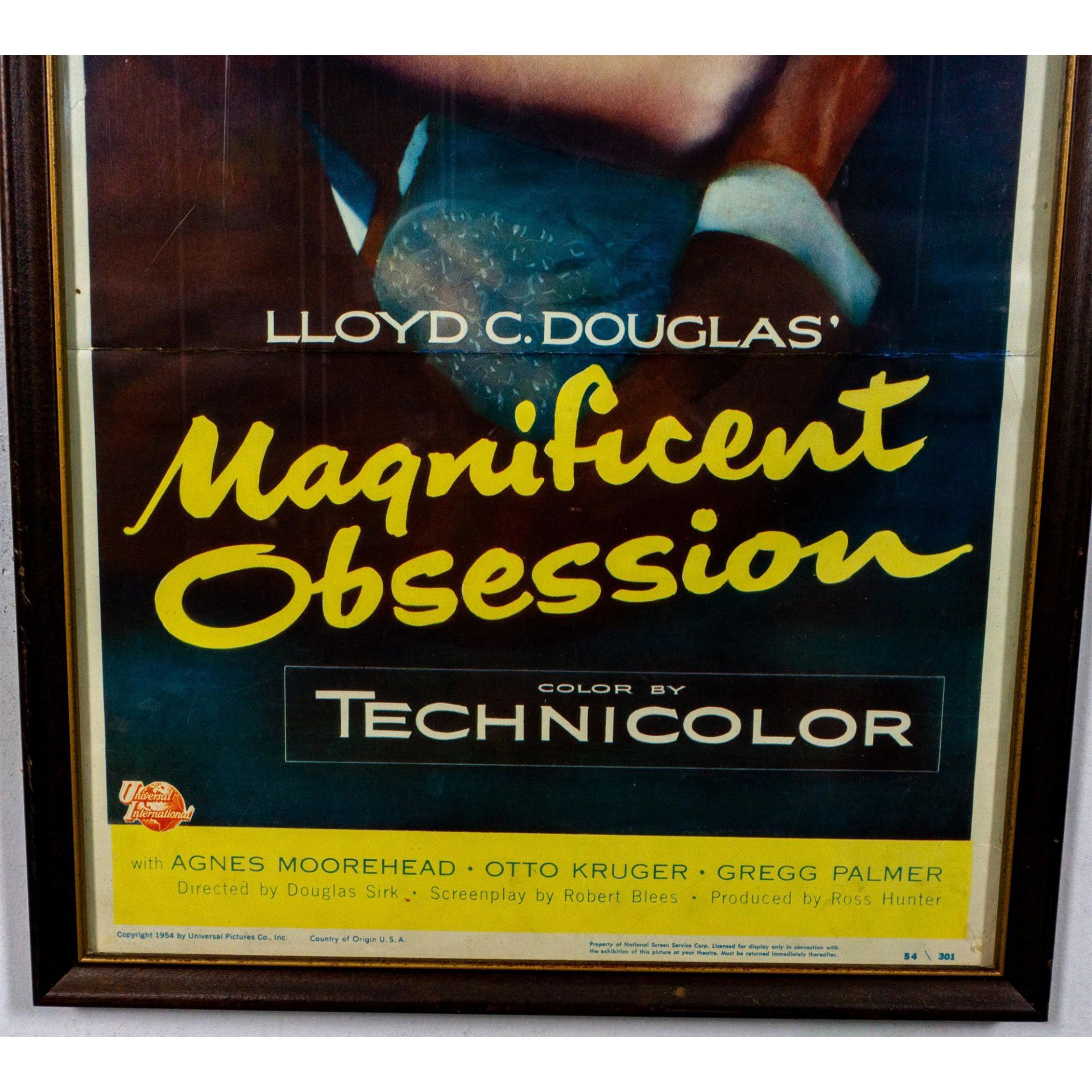 Original Movie Poster Lithograph, Magnificent Obsession - Image 3 of 5