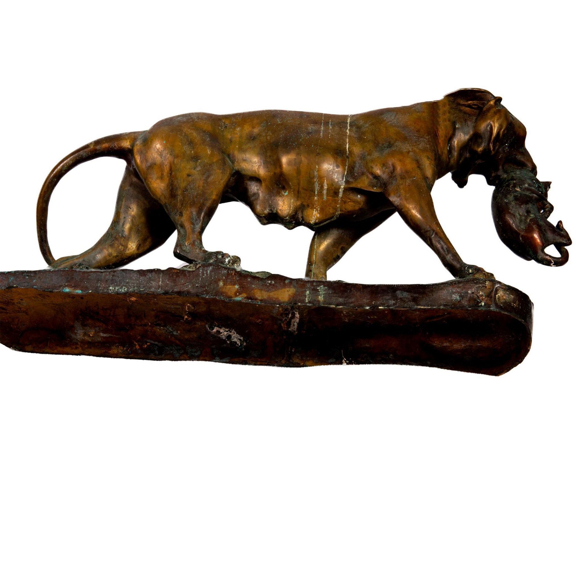 Antoine-Louis Barye Bronze Sculpture, Tigress - Image 6 of 6