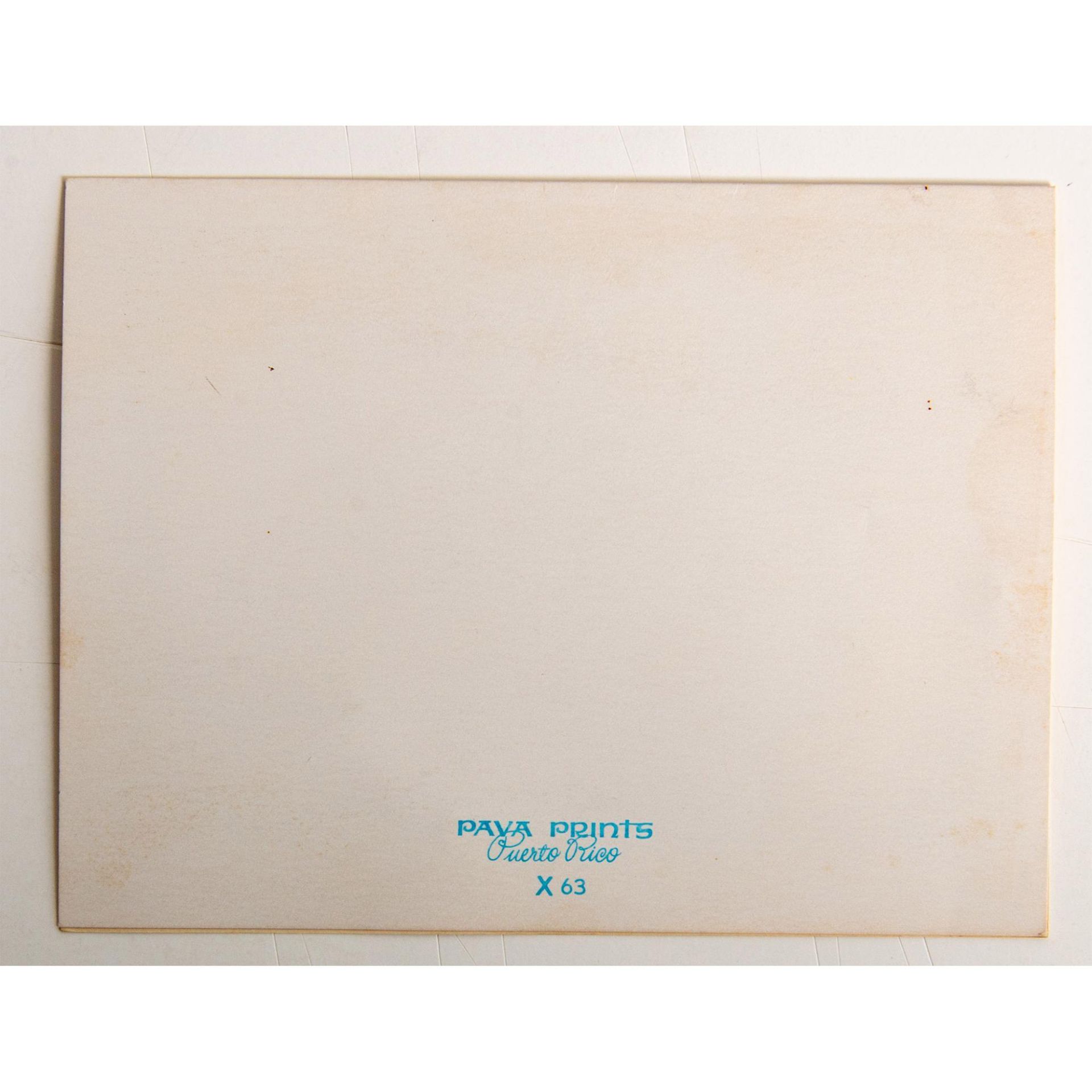 Angel Botello, Original Color Linocut on Black Paper, Signed - Image 9 of 9